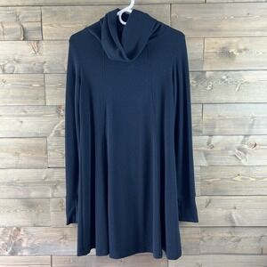 Cabi Womens Dress Cowl Neck Long Sleeve Black Knit Tunic Sweater‎ 239 Small